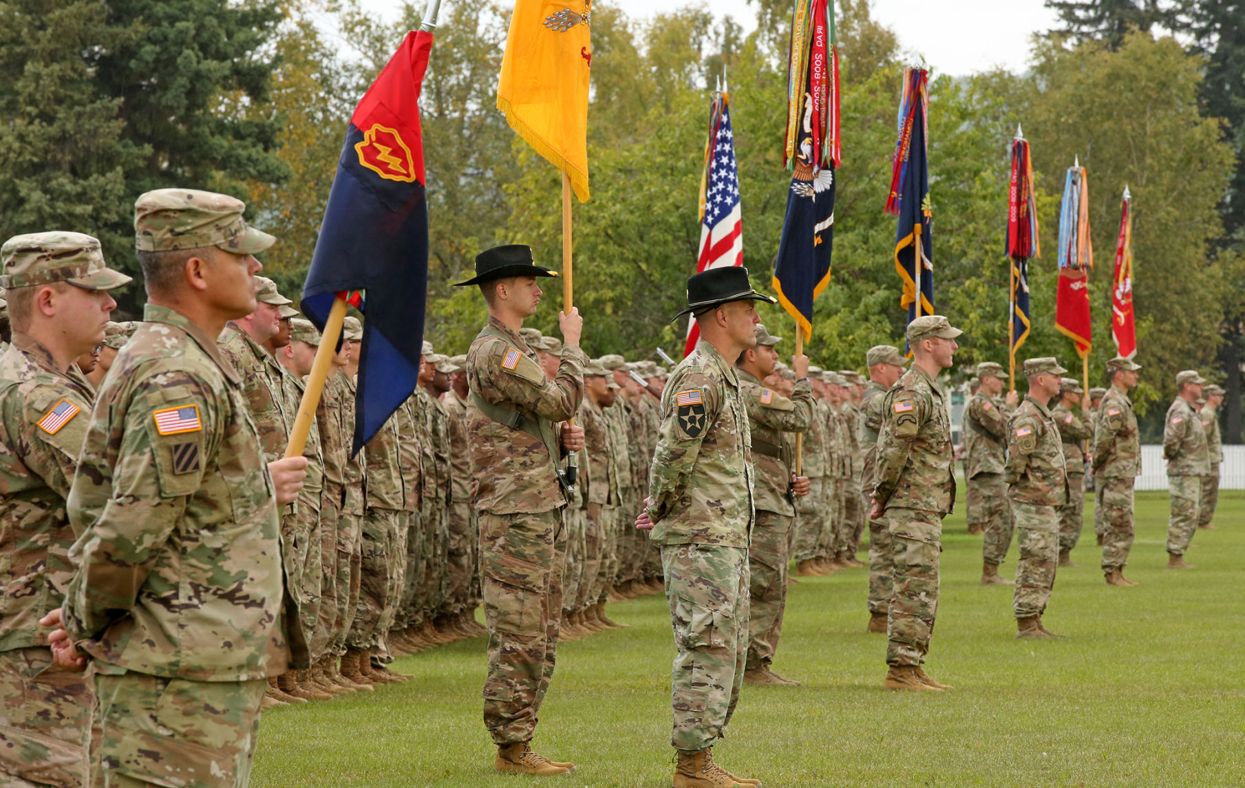 1st SBCT 25th ID Color Casing and Deployment Ceremony